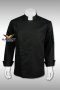 เสื้อกุ๊ก เสื้อเชฟ ชุดเชฟ เสื้อพ่อครัว แอร์แม็กซ์ แขนยาว สีดำ (FSS0742)