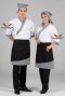 เสื้อกุ๊ก เสื้อเชฟ ชุดเชฟ เสื้อพ่อครัว ญี่ปุ่น สีขาวกุ๊นลายชิโนริ (FSS0605)