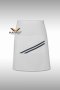 White - Grey Half Short Apron The Steet (FSA0181)