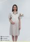 ชุดคลุมท้อง ชุดเดรสคลุมท้อง แขนเสื้อจับจีบ สีกากี (MCC0001)