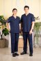 ชุดสครับ ชุดพยาบาล คอวี สีกรม (เสื้อ+กางเกง) (HPG0151)