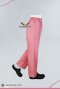 ชุดสครับ คอวี สีชมพู (เสื้อ+กางเกง) (HPG0155)