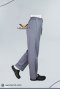ชุดสครับ ชุดพยาบาล คอวี สีเทา (เสื้อ+กางเกง) (HPG0158)