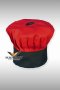 RED-BLACK CHEF HAT