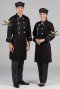 White Piping Black Japanese Chef Hat (FSC0603)