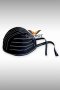 Black Chalk Stripe Chef Head Wrap