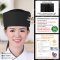 BLACK NET-BLACK JAPANESE CHEF HAT