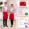 Red Half Short Apron