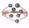 กำไลกัลปังหาหัวไข่มุก Tahitian Pearl 7 เม็ด