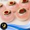 ชาร์มโดนัทเปลือกหอยสังข์ขนาด 16mm. เจาะทะลุเส้นผ่านศูนย์กลาง 5 mm ตัวครอบเงินแท้ 92.5 ชุบ Pink Gold / SN0040YZ225