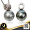 ชาร์มห้อยไข่มุกทรงกระบอกประดับพลอยแท้ ไข่มุก Tahitian Pearl น้ำเค็มคัดเกรด สีเทา ทรงบารอก ขนาด 11.0-11.5 mm เกรด AA+ ตัวเรือนชาร์มวัสดุ เงินแท้ 925 ชุบสีทองคำขาว ประดับพลอยแท้ White Topaz / 8.5.65