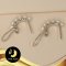[Silver925] ต่างหูPakasiaแป้นหนีบ  น้ำจืดกลมขาว [ชุบคำขาว] 3-4mm AA+ / SN0210YE399
