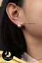 ต่างหูมุก South Sea ตัวเรือนพวงองุ่นประดับพลอยแท้ White topaz / SN0250ZE500