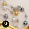 สร้อยคอมุก Multicolored คั่นปล้องเงิน มุก South Sea และ Tahitian Pearl ความยาวประมาณ 18" มุก South Sea และ Tahitian Pearl แท้ ทรงบาร็อคเกลียวคลื่น สีมัลติคัลเลอร์ เกรด AA ขนาด 8-10 mm / SN3100ZN637