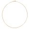สร้อยคอหัวเข็ม หนา 1mm ยาว 20" Silver Plating Gold / White Gold / Pink Gold