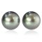 (GIA) 10.79 mm and 10.87mm, Tahitian Pearl, Pair Pearl