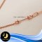 ตัวเรือนสร้อยจี้โซ่ (เล็ก-ใหญ่) Stopper 4mm. ปรับรูดได้ (เงินชุบพิงค์โกลด์) SANP00034