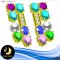 ตัวเรือนต่างหูห้อยพลอยหลากสี [เงินชุบทองคำขาว] White Topaz , Sky Blue Topaz , Amethyst , Citrine , Garnet , Peridot 9ct.