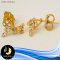 ตัวเรือนต่างหู [เงินชุบทอง] White Topaz 2ct.