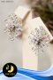 ตัวเรือนต่างหู Snowflake [PAKASIA] [เงินชุบทองคำขาว]