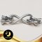 ตัวเรือนตะขอ อินฟินิตี้ 2สาย Silver Plating White Gold [ N/A  ] / H0018