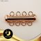 ตัวเรือนตะขอแท่งห่วงสี่สายเรียบ Silver Plating Rose Gold [ N/A  ] / H0111