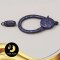 ตัวเรือนตะขอก้ามปูใหญ่ (ประดับเพชรสีม่วง) Silver Plating Black Rhodium [ CZ  ] / H0015