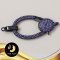 ตัวเรือนตะขอก้ามปูใหญ่ (ประดับเพชรสีม่วง) Silver Plating Black Rhodium [ CZ  ] / H0015