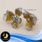 ตัวเรือนแหวนดอกไม้ไลท์ทอง Silver Plating White Gold [   ]