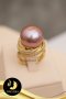 ตัวเรือนแหวนเกลียวคลื่นประดับเพชร Silver Plating Gold [   ]