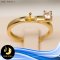 ตัวเรือนแหวน [เงินชุบทอง] White Topaz 0.1ct.
