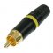 คอนเนคเตอร์ RCA Male Plug สีเหลือง NEUTRIK NYS373-4