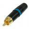 คอนเนคเตอร์ RCA Male Plug สีน้ำเงิน NEUTRIK NYS373-6