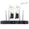ไมโครโฟนไร้สายแบบเกี่ยวคล้องหูคู่ และแบบคลิปหนีบคู่ SOUNDVISION SU-990D/BT (CB)   Digital Wireless Microphones