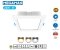 โคมไฟ Downlight  LED Panel 24W สี่เหลี่ยม ฝังฝ้า ขอบขาว (8 นิ้ว รุ่นประหยัด Driver ในตัว )