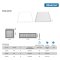 โคมไฟ LED panel 40W สี่เหลี่ยม ฝังฝ้า ขอบขาว Daylight (30*120cm)