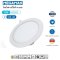 โคมไฟ LED panel 9W ทรงกลม ฝังฝ้า ขอบขาว Daylight (4 นิ้ว)