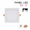 โคมไฟ  LED panel  9W  สี่เหลี่ยม  ฝังฝ้า ขอบขาว  Daylight (4 นิ้ว)