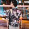 เสื้อเชิ๊ตฮาวาย "KISS" ผ้าไหมอิตาลี (0320F-732)