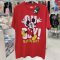 Power 7 Shop เสื้อยืดการ์ตูน Mickey Mouse  ลิขสิทธ์แท้ DISNEY (MK-297-สีแดง)