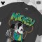 Power 7 Shop เสื้อยืดการ์ตูน มิกกี้เมาส์ ลิขสิทธ์แท้ DISNEY (MK-315 สีเทาเข้ม)
