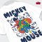 Mickey Mouse เสื้อยืดลิขสิทธิ์ คอกลม แขนสั้น (MKX-083)
