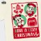 Power 7 Shop เสื้อยืดการ์ตูน มิกกี้เมาส์ “Merry Christmas” ลิขสิทธ์แท้ DISNEY (MKX-095)