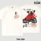 Power 7 Shop เสื้อยืดการ์ตูน ลาย "Cruella" คอลเลคชั่น "Disney Villains" ลิขสิทธิ์แท้ DISNEY (TMX-099-สีครีม)