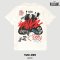 Power 7 Shop เสื้อยืดการ์ตูน ลาย "Cruella" คอลเลคชั่น "Disney Villains" ลิขสิทธิ์แท้ DISNEY (TMX-099-สีครีม)
