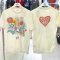 Power 7 Shop เสื้อยืดการ์ตูน ลาย "Alice in Wonderland" คอลเลคชั่น "Disney Classics" ลิขสิทธิ์แท้ DISNEY(TMX-107-สีครีม)