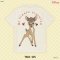 Power 7 Shop เสื้อยืดการ์ตูน "Bambi" ลิขสิทธิ์แท้ DISNEY (TMX-125-สีครีม)