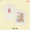 Power 7 Shop เสื้อยืดการ์ตูน "Lady and the Tramp" ลายลิขสิทธ์แท้ DISNEY (TMX-127- สีครีม)