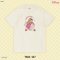 Power 7 Shop เสื้อยืดการ์ตูน "Lady and the Tramp" ลายลิขสิทธ์แท้ DISNEY (TMX-127- สีครีม)