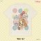Power 7 Shop เสื้อยืดการ์ตูน "Lady and the Tramp" ลายลิขสิทธ์แท้ DISNEY (TMX-127- สีครีม)